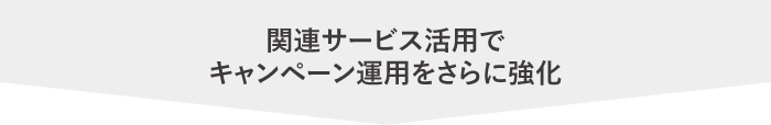 関連サービス活用でキャンペーン運用をさらに強化